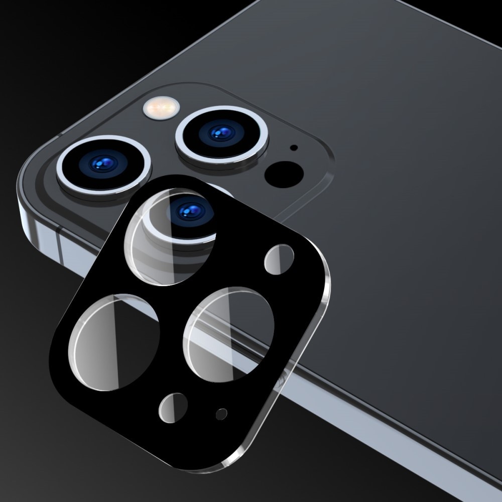Herdet Glass Kamerabeskyttelse iPhone 15 Pro svart