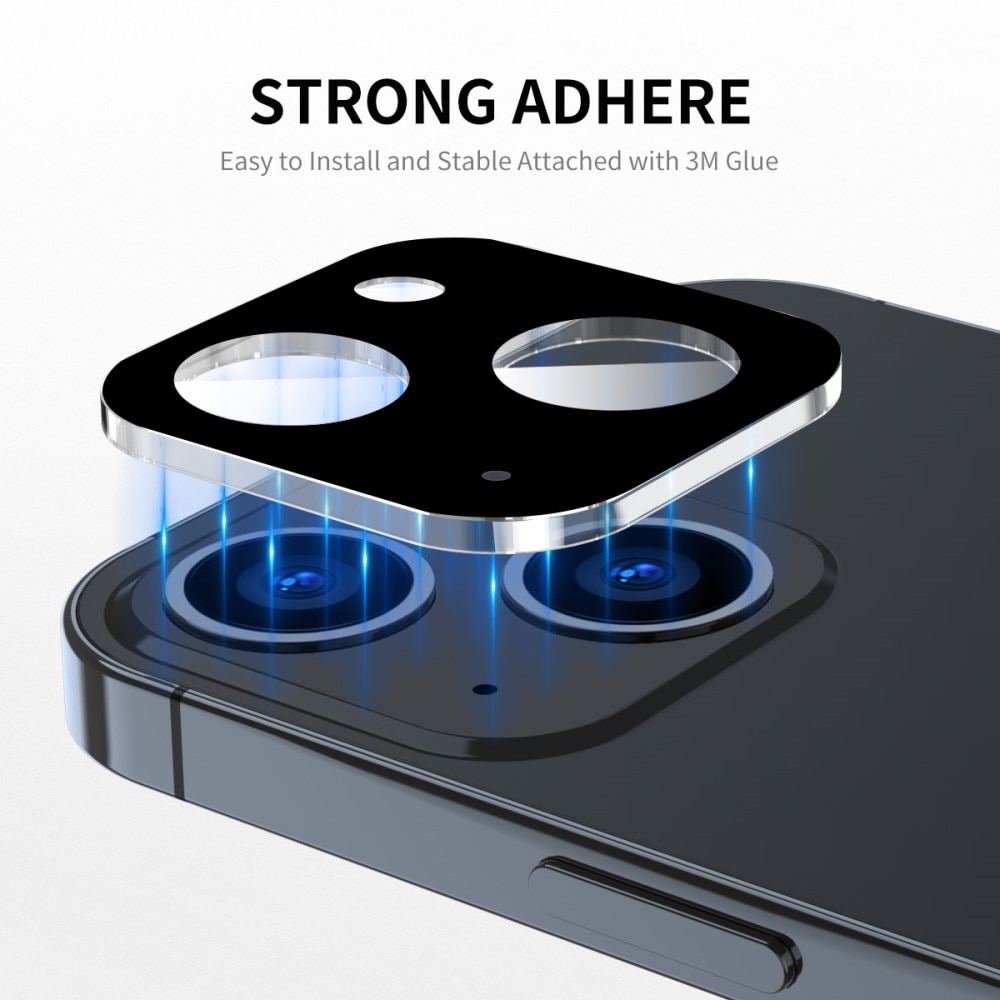 Herdet Glass Kamerabeskyttelse iPhone 15 svart