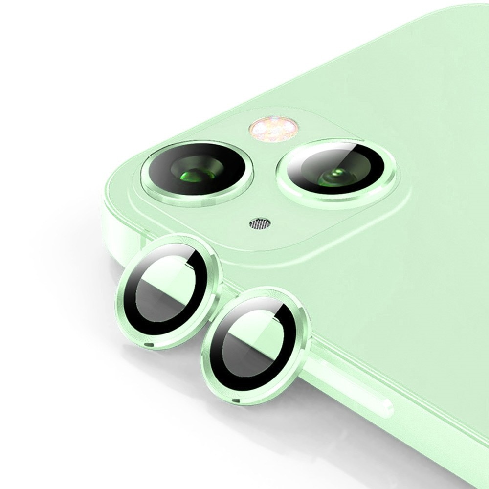 Linsebeskyttelse  Aluminium iPhone 15 Plus grønn
