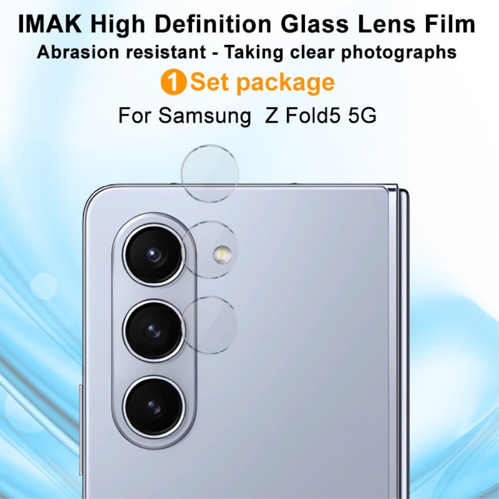 Herdet Glass Linsebeskyttelse Samsung Galaxy Z Fold 5 Gjennomsiktig