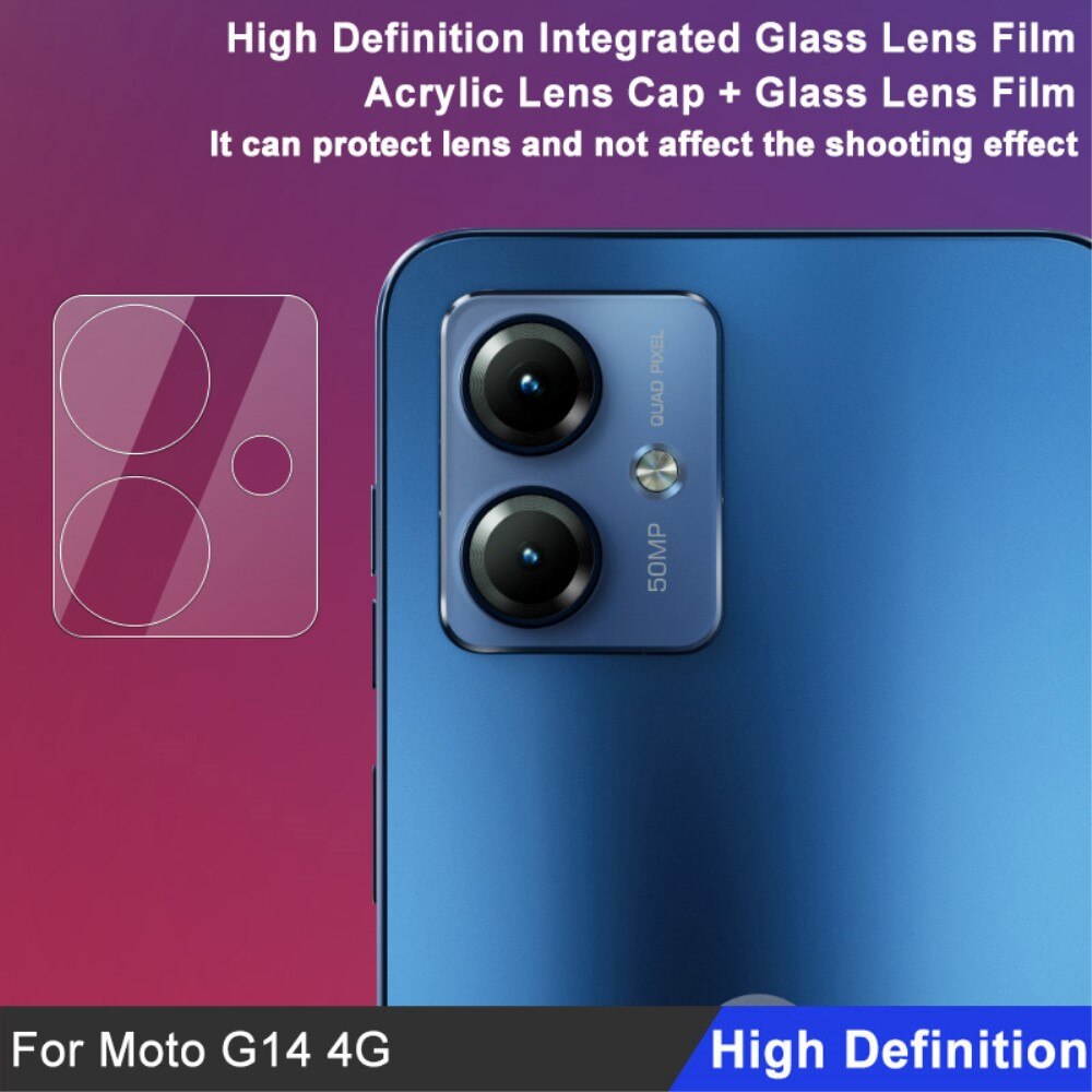 Herdet Glass Linsebeskyttelse Motorola Moto G14 Gjennomsiktig