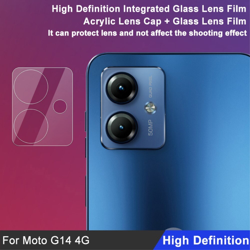 Herdet Glass Linsebeskyttelse Motorola Moto G14 gjennomsiktig