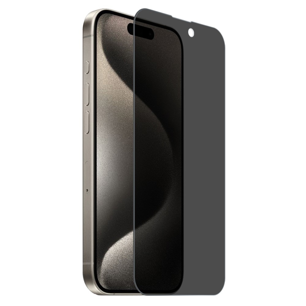 Privacy Herdet Glass Skjermbeskytter iPhone 15 Pro