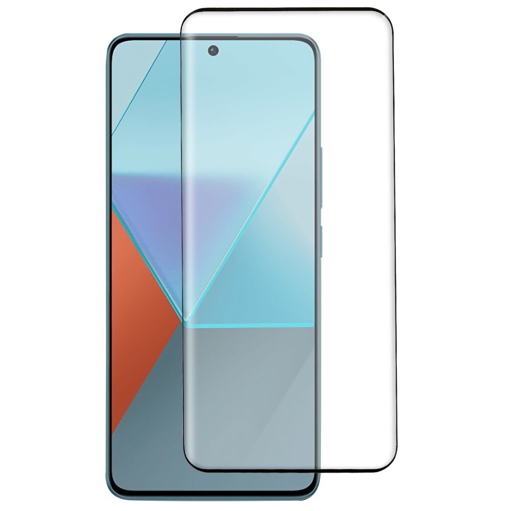 Heldekkende Skjermbeskytter Herdet Glass Xiaomi Redmi Note 13 Pro Plus svart