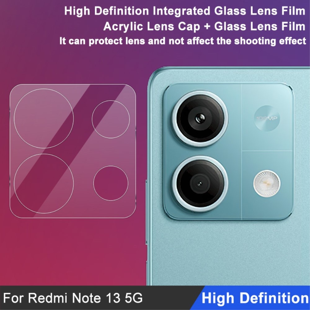 Herdet Glass Linsebeskyttelse Xiaomi Redmi Note 13 gjennomsiktig
