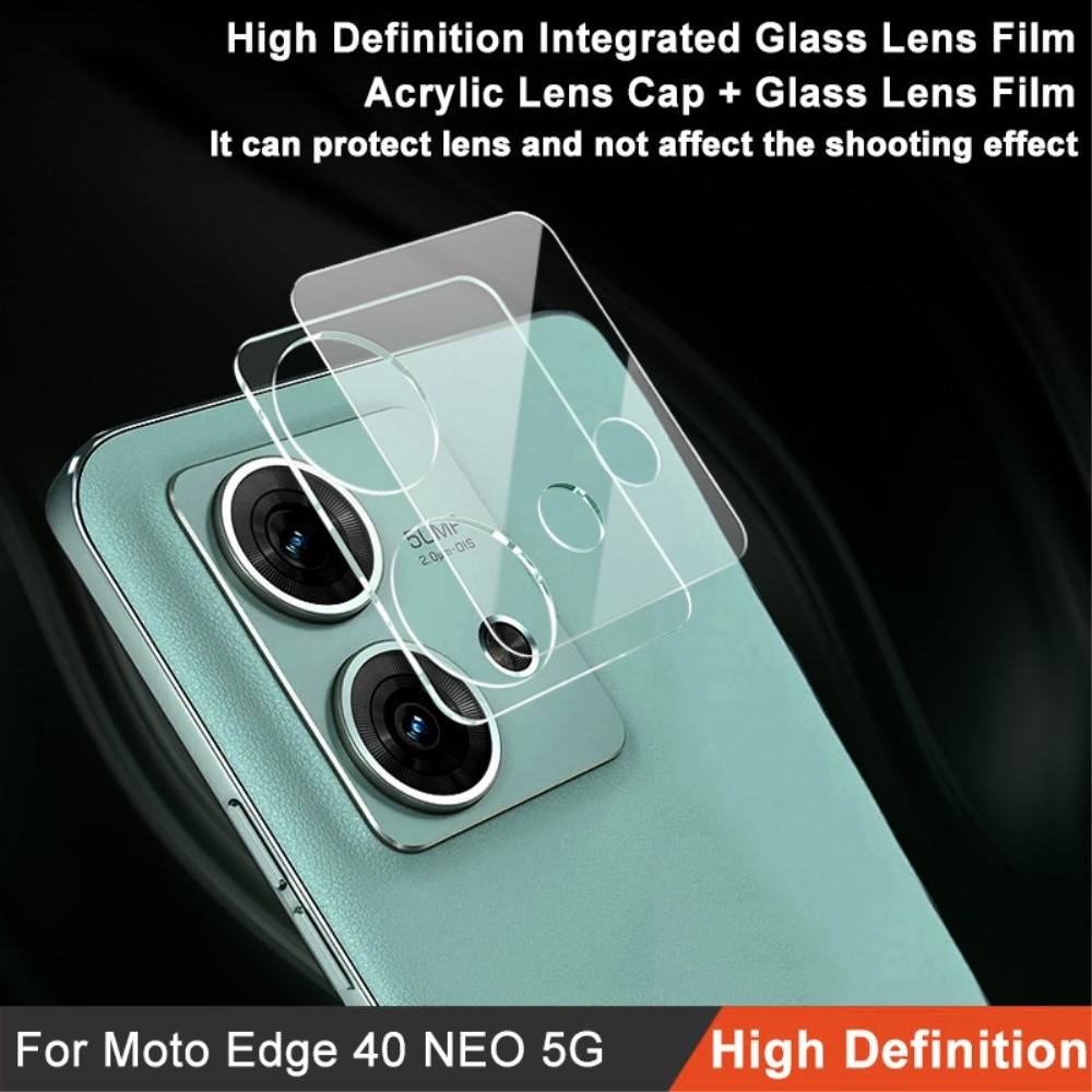 Herdet Glass Linsebeskyttelse Motorola Edge 40 Neo gjennomsiktig