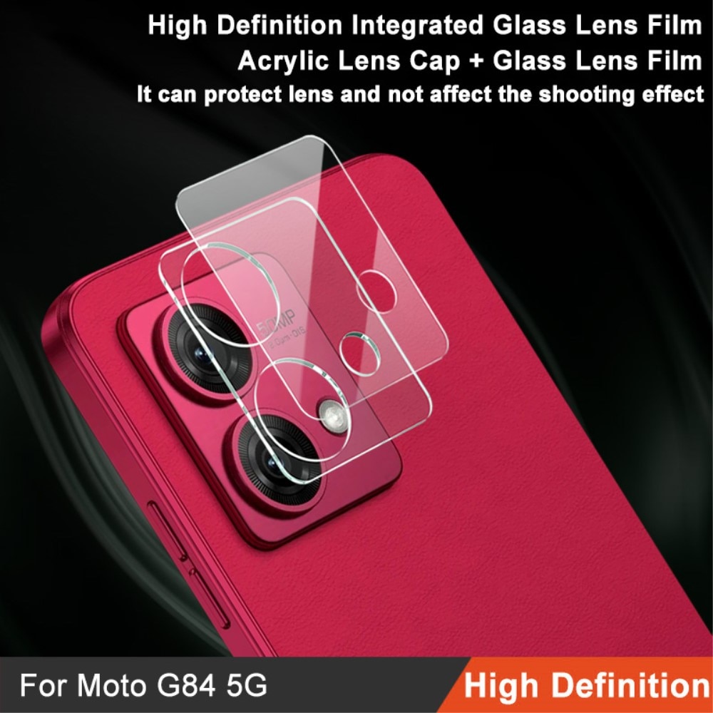 Herdet Glass Linsebeskyttelse Motorola Moto G84 gjennomsiktig