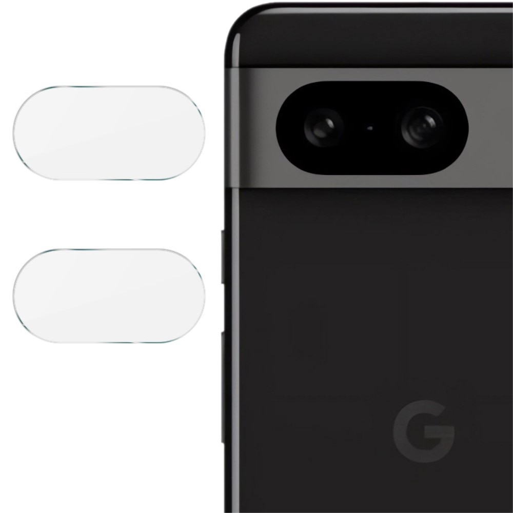 2-pack Herdet Glass Linsebeskyttelse Google Pixel 8 gjennomsiktig