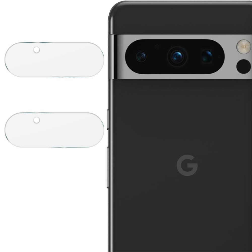 2-pack Herdet Glass Linsebeskyttelse Google Pixel 8 Pro gjennomsiktig