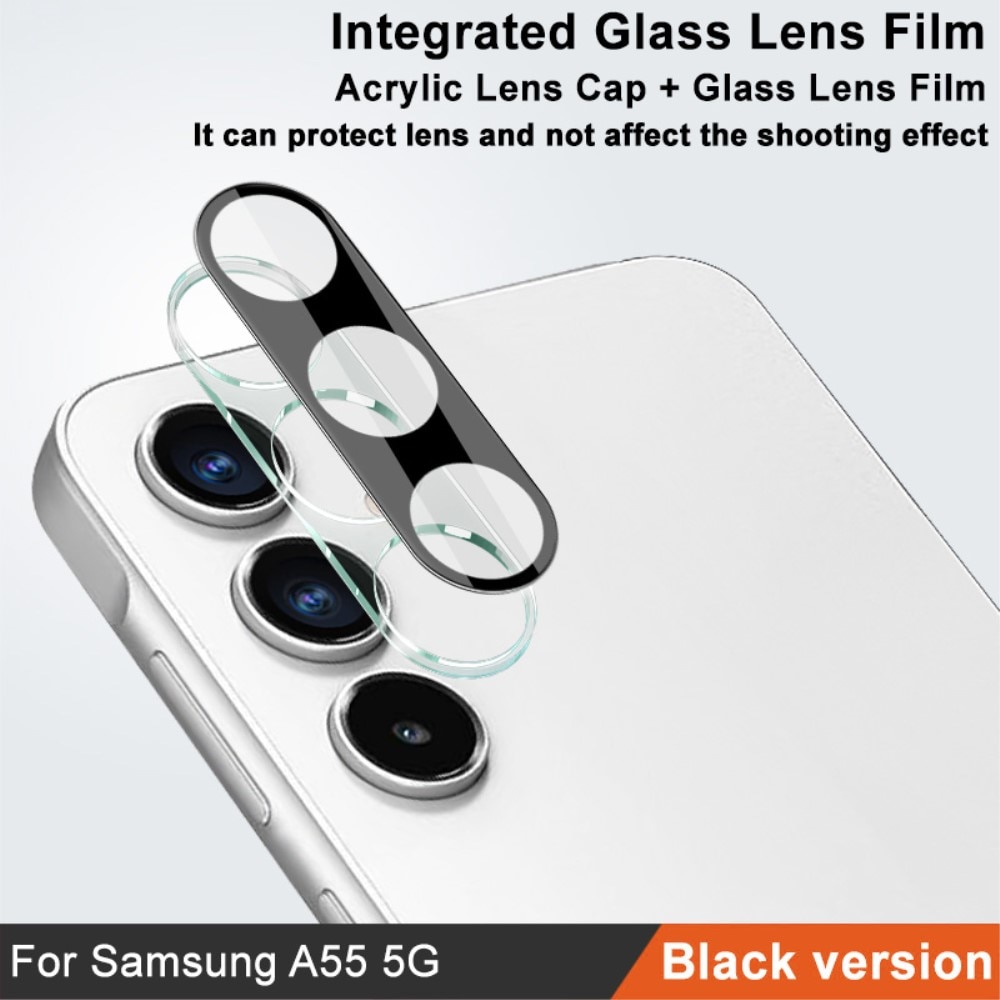Herdet Glass Linsebeskyttelse Samsung Galaxy A55 svart
