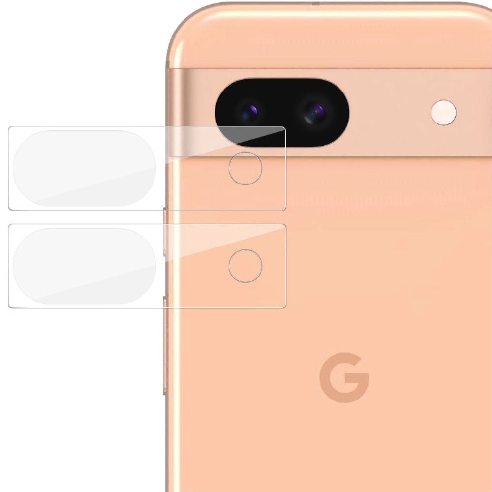 2-pack Herdet Glass Kamerabeskyttelse Google Pixel 8a gjennomsiktig