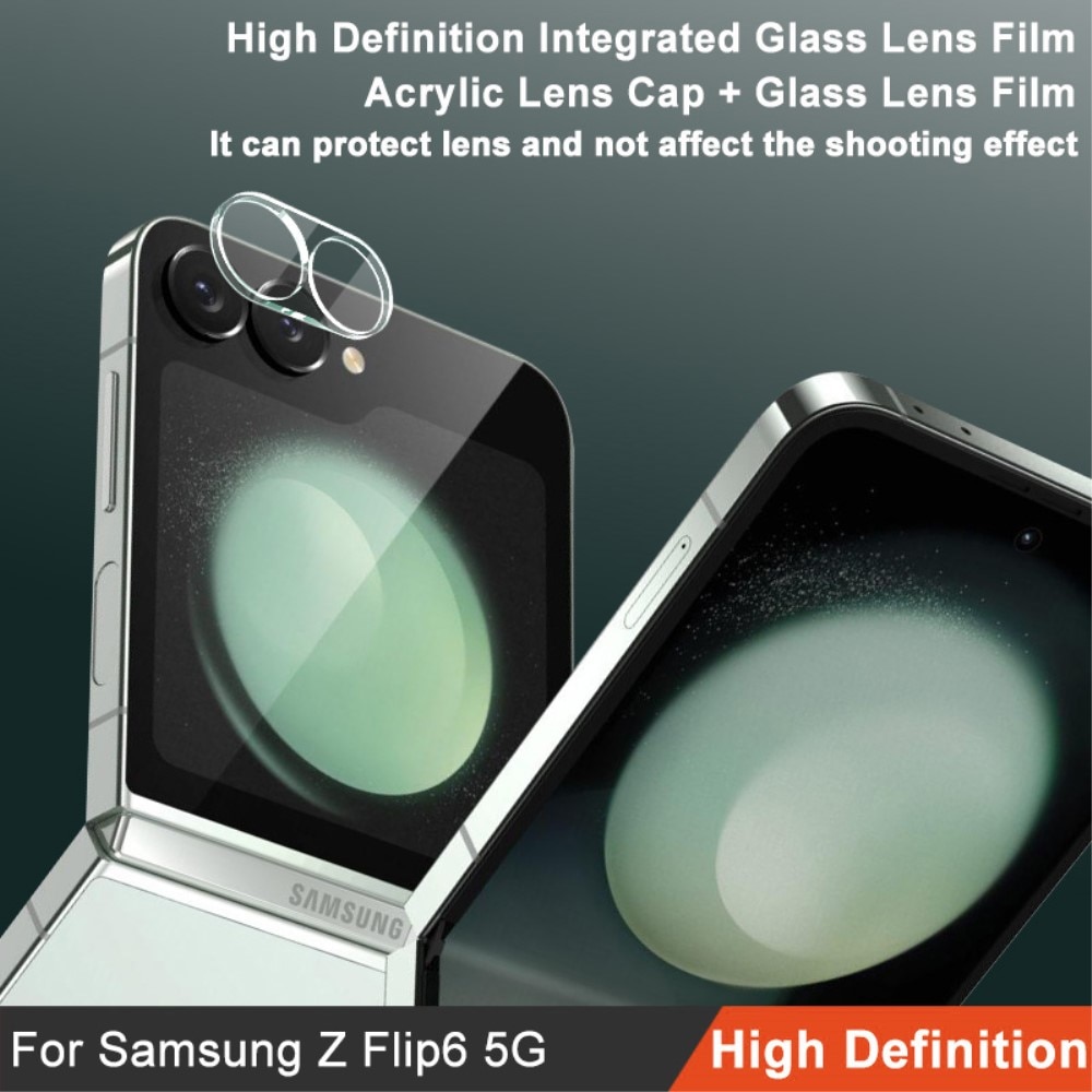 Herdet Glass Linsebeskyttelse Samsung Galaxy Z Flip 6 gjennomsiktig