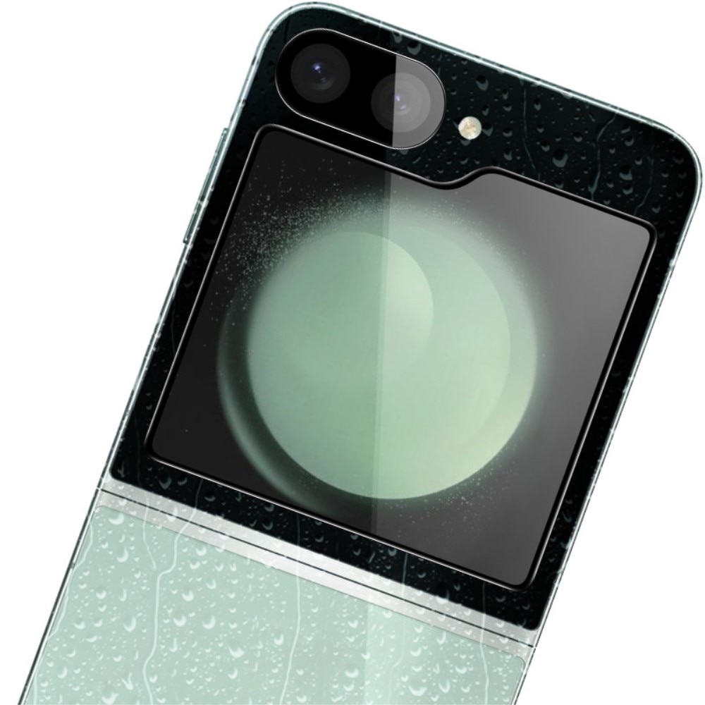 Herdet Glass Linsebeskyttelse + Skjermbeskytter Samsung Galaxy Z Flip 7 FE Svart