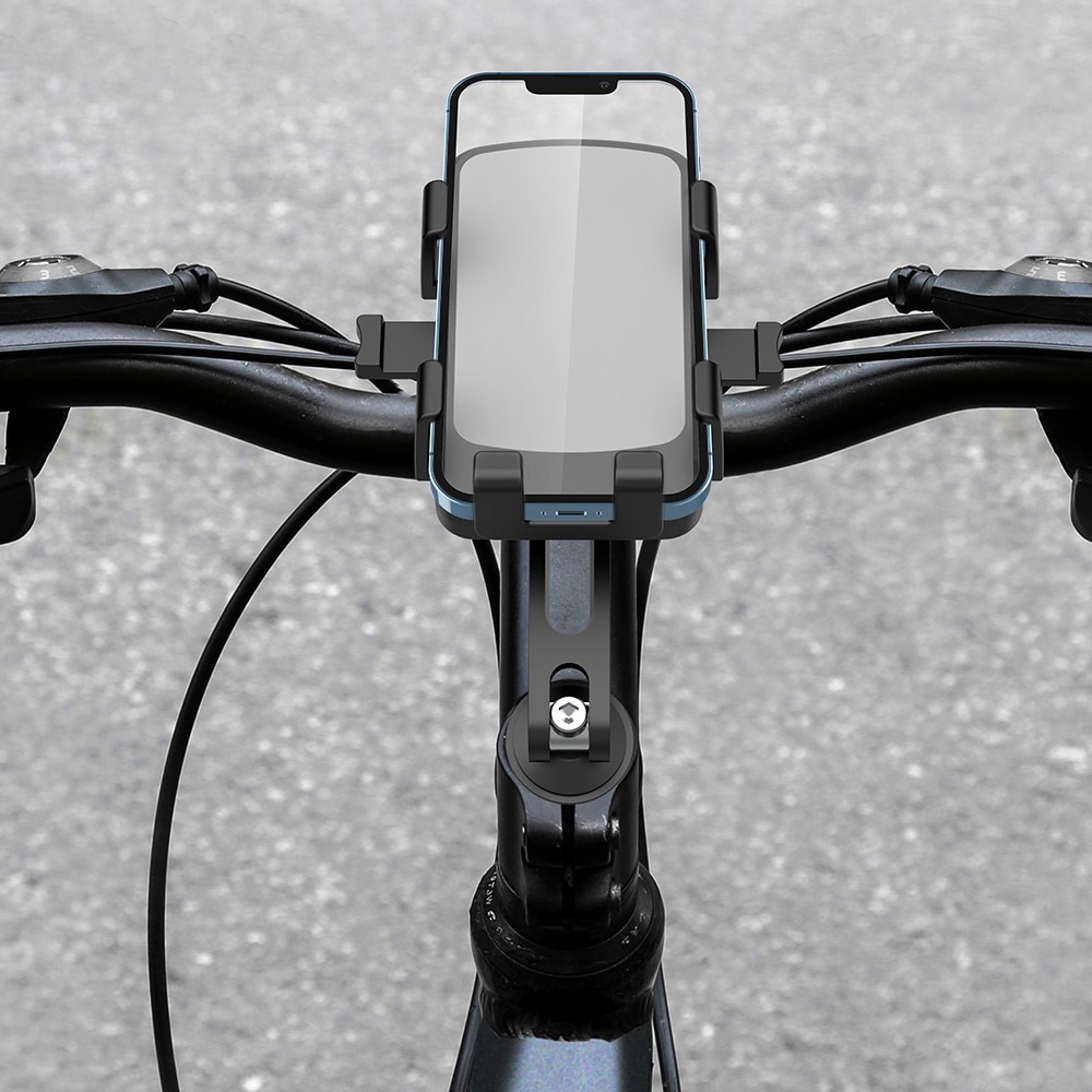 Mobilholder for sykkelstyret svart