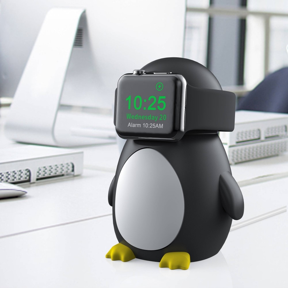 Ladestativ Apple Watch svart pingvin