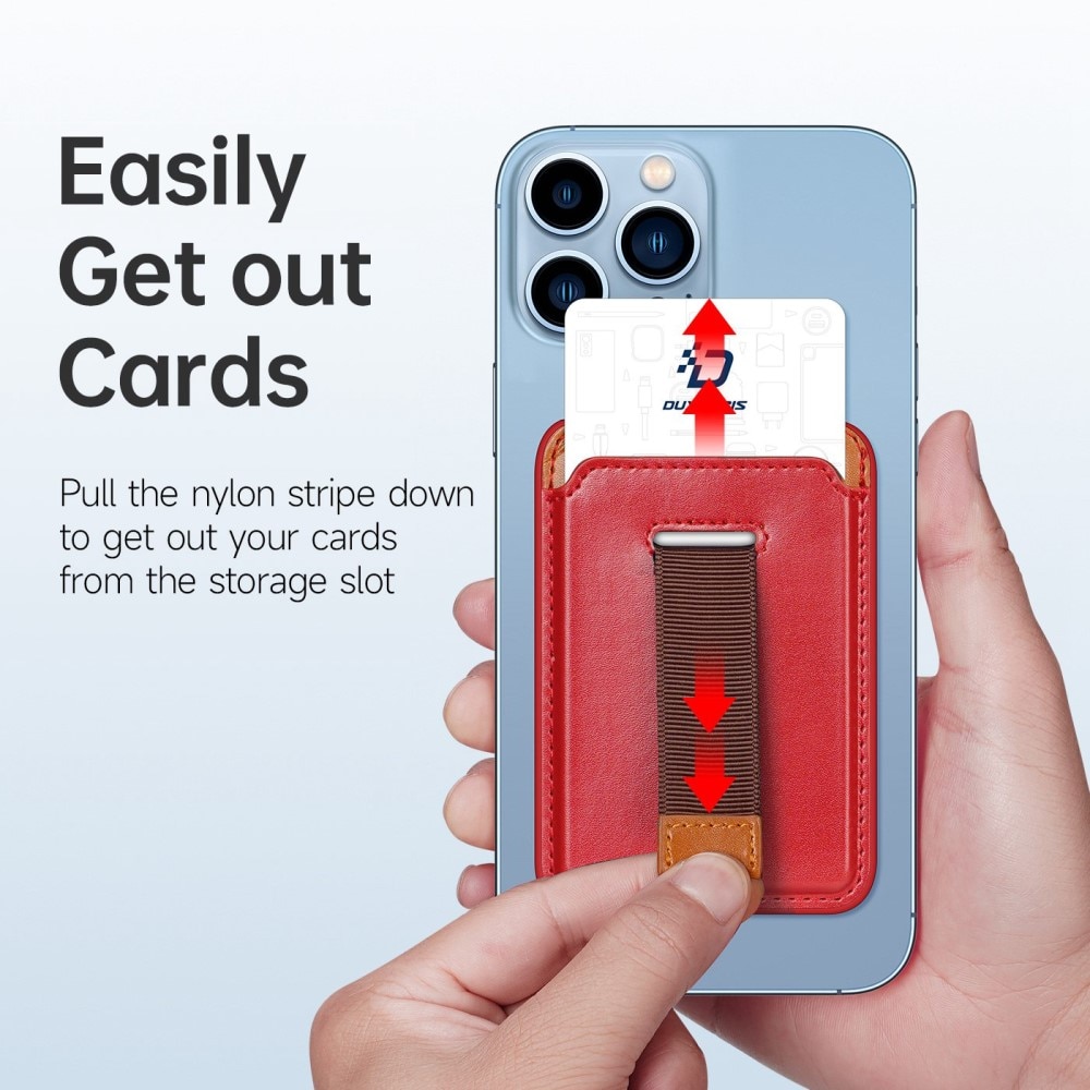 Magnetic Card Holder Red
