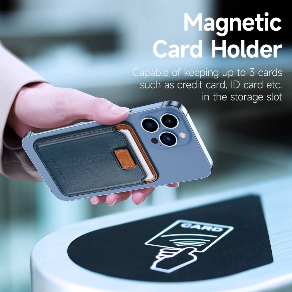 Magnetic Card Holder Blue