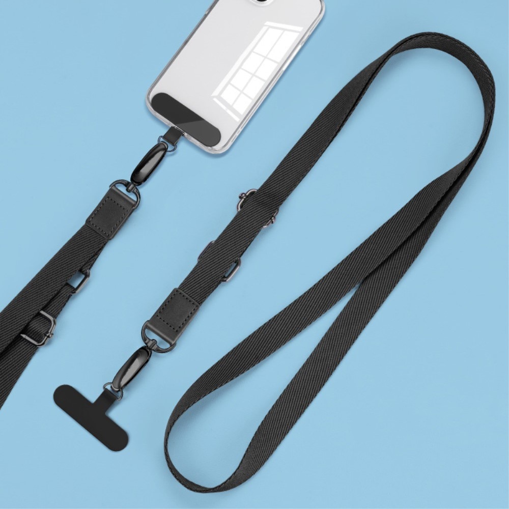 Universal Adjustable Phone Shoulder Strap svart