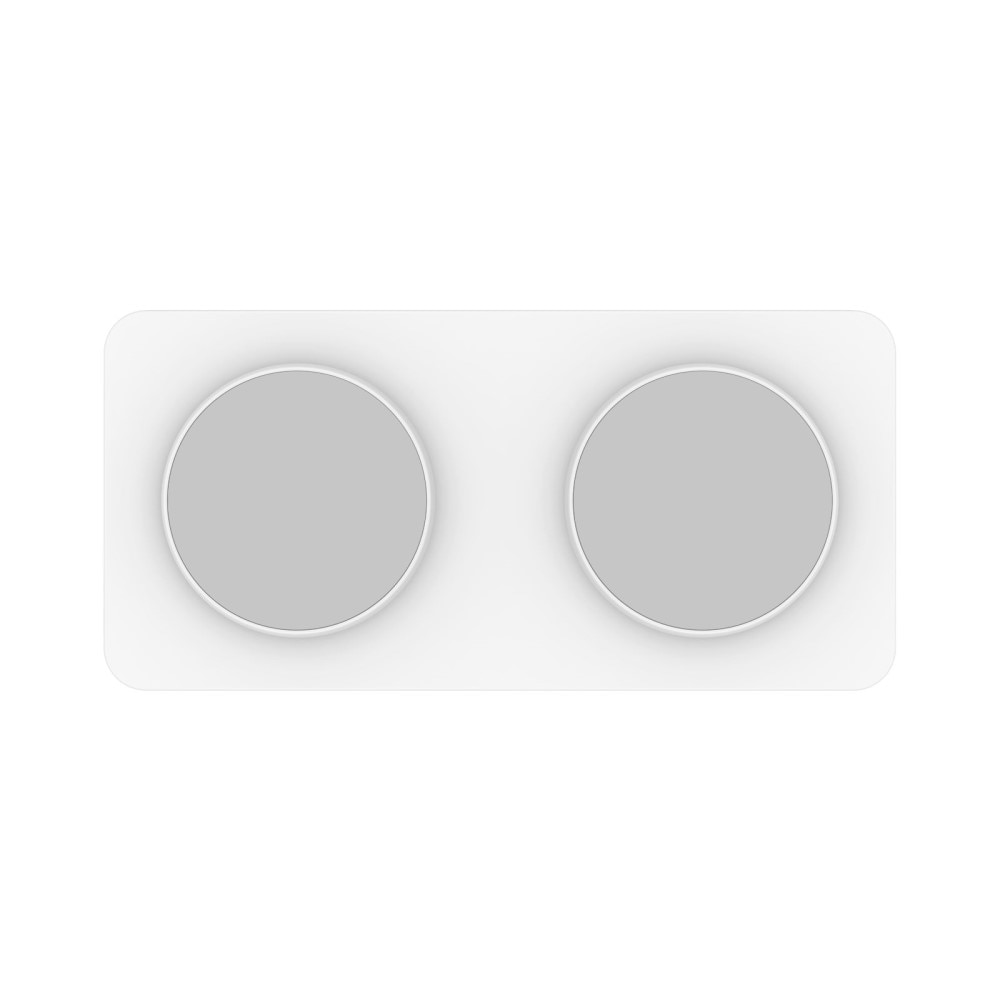 2-i-1 Magnetisk Trådløs Ladeplate 30W Hvit