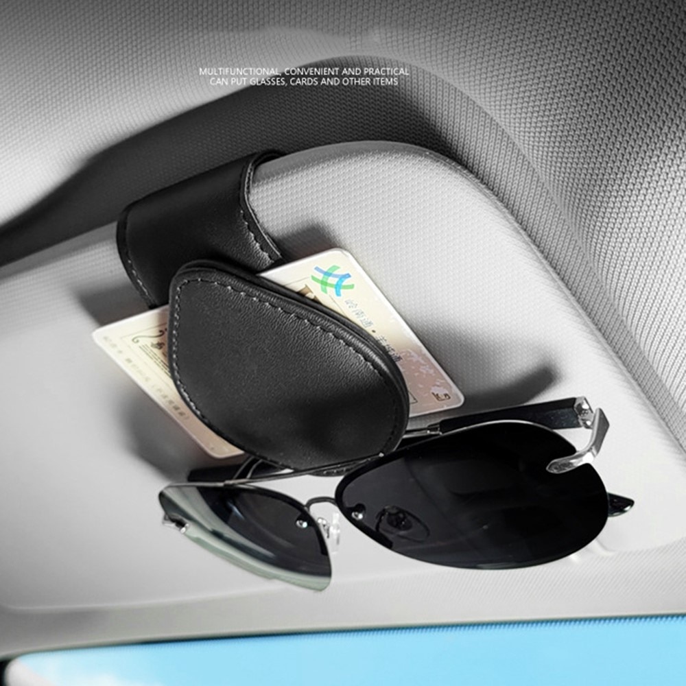 Brilleholder til bilens solskjerm svart
