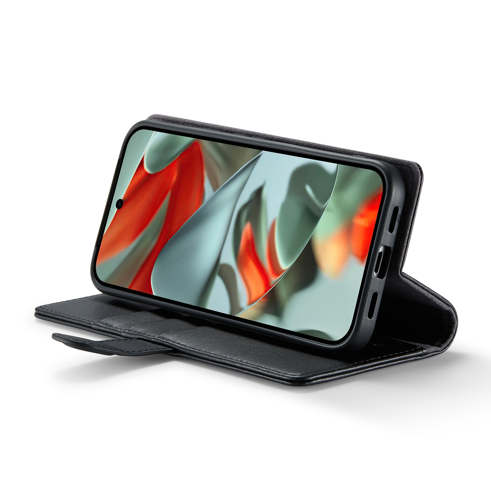 Ekte Lærveske Google Pixel 10 Pro XL Svart