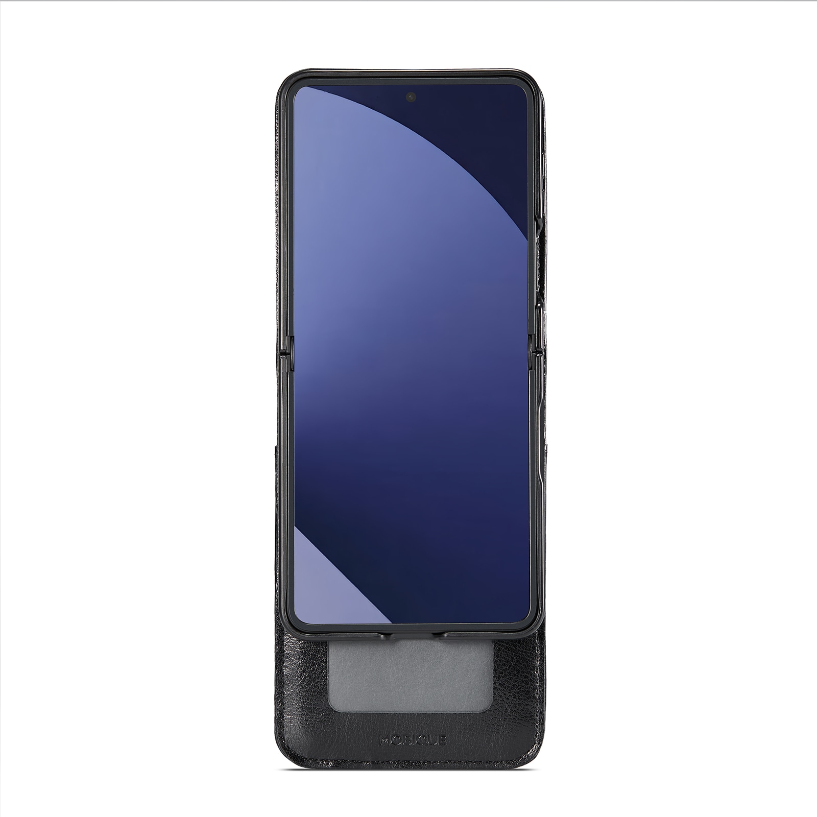 Ekte Lærveske Samsung Galaxy Z Flip 7 Svart