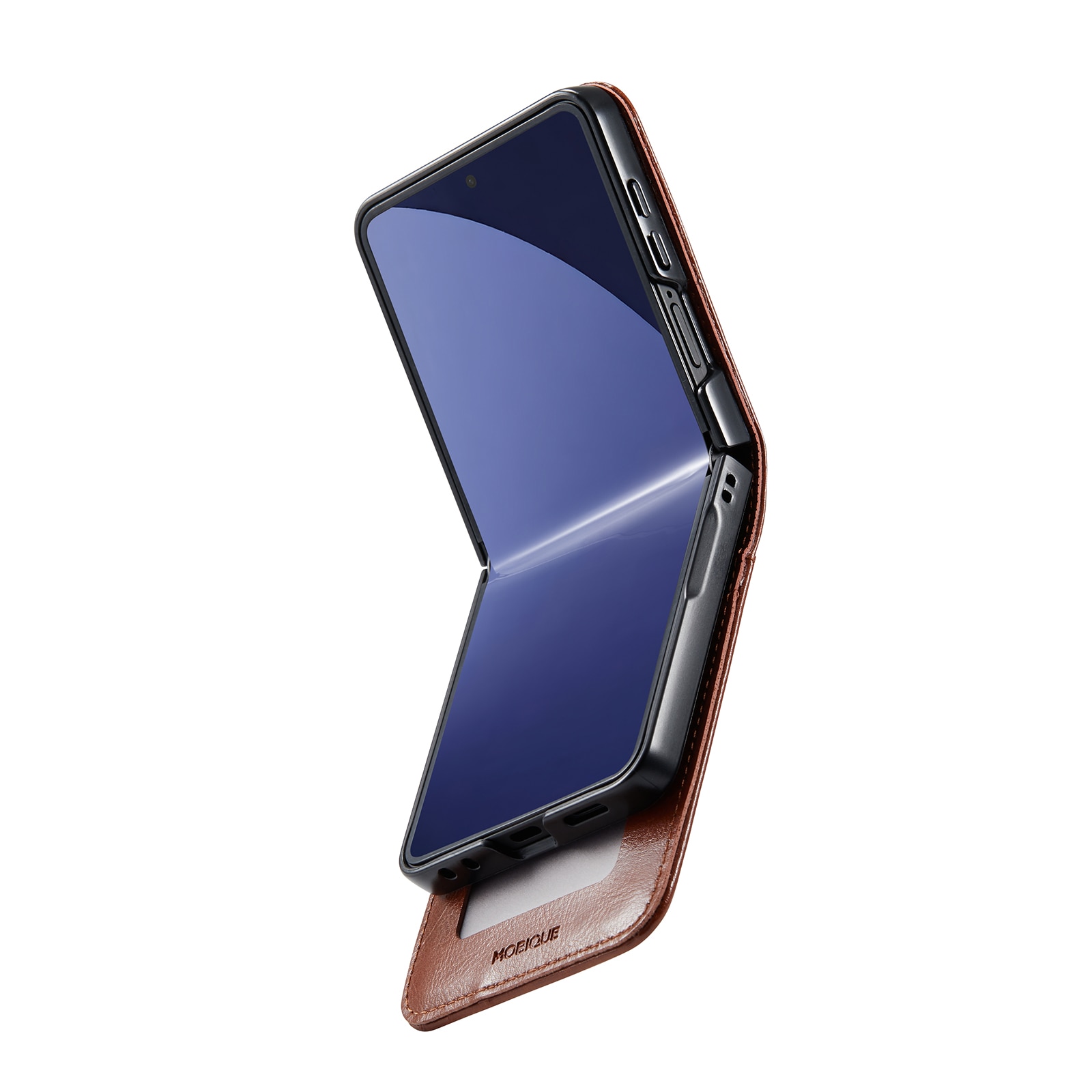 Ekte Lærveske Samsung Galaxy Z Flip 7 Cognac