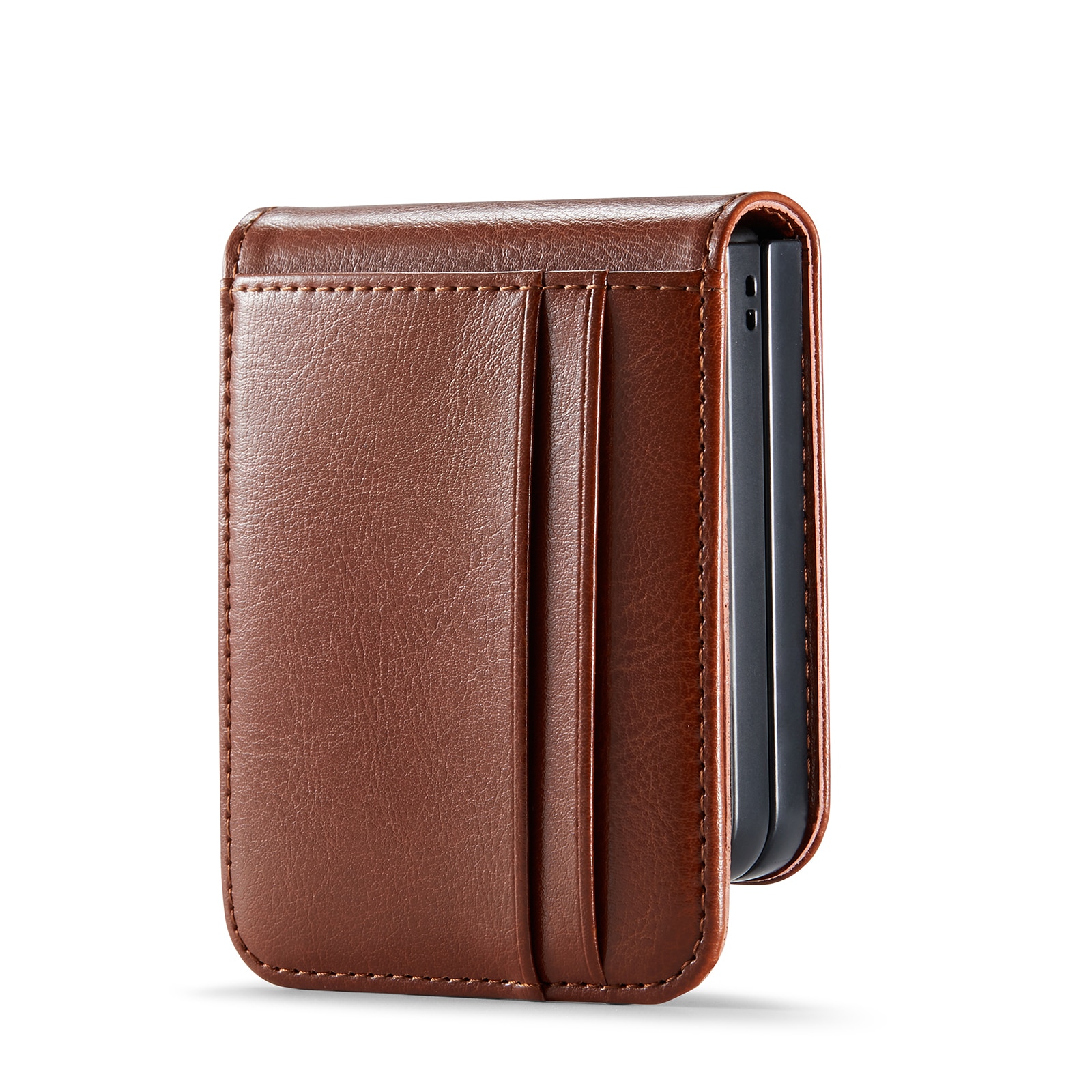 Ekte Lærveske Samsung Galaxy Z Flip 7 Cognac