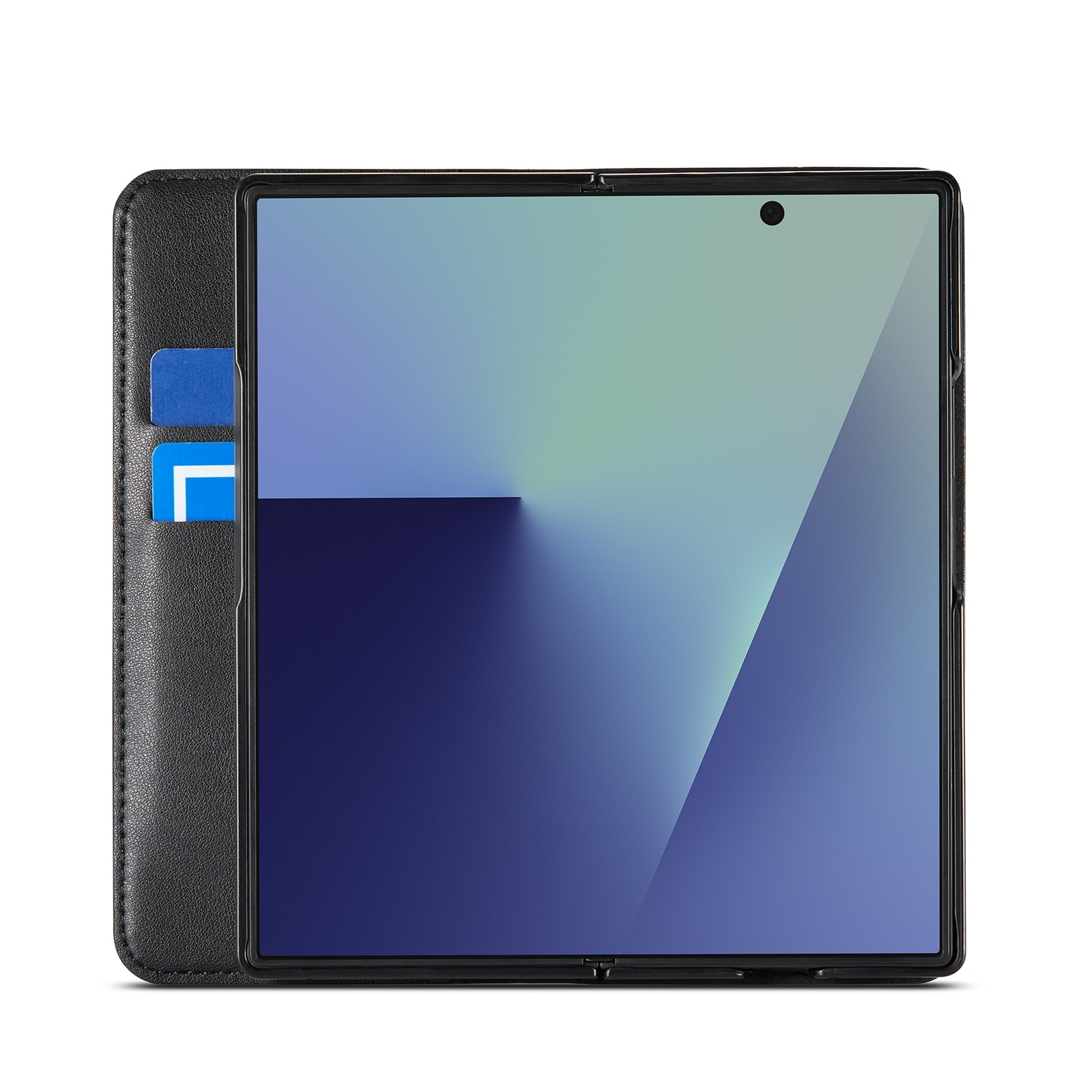 Ekte Lærveske Samsung Galaxy Z Fold 7 Svart