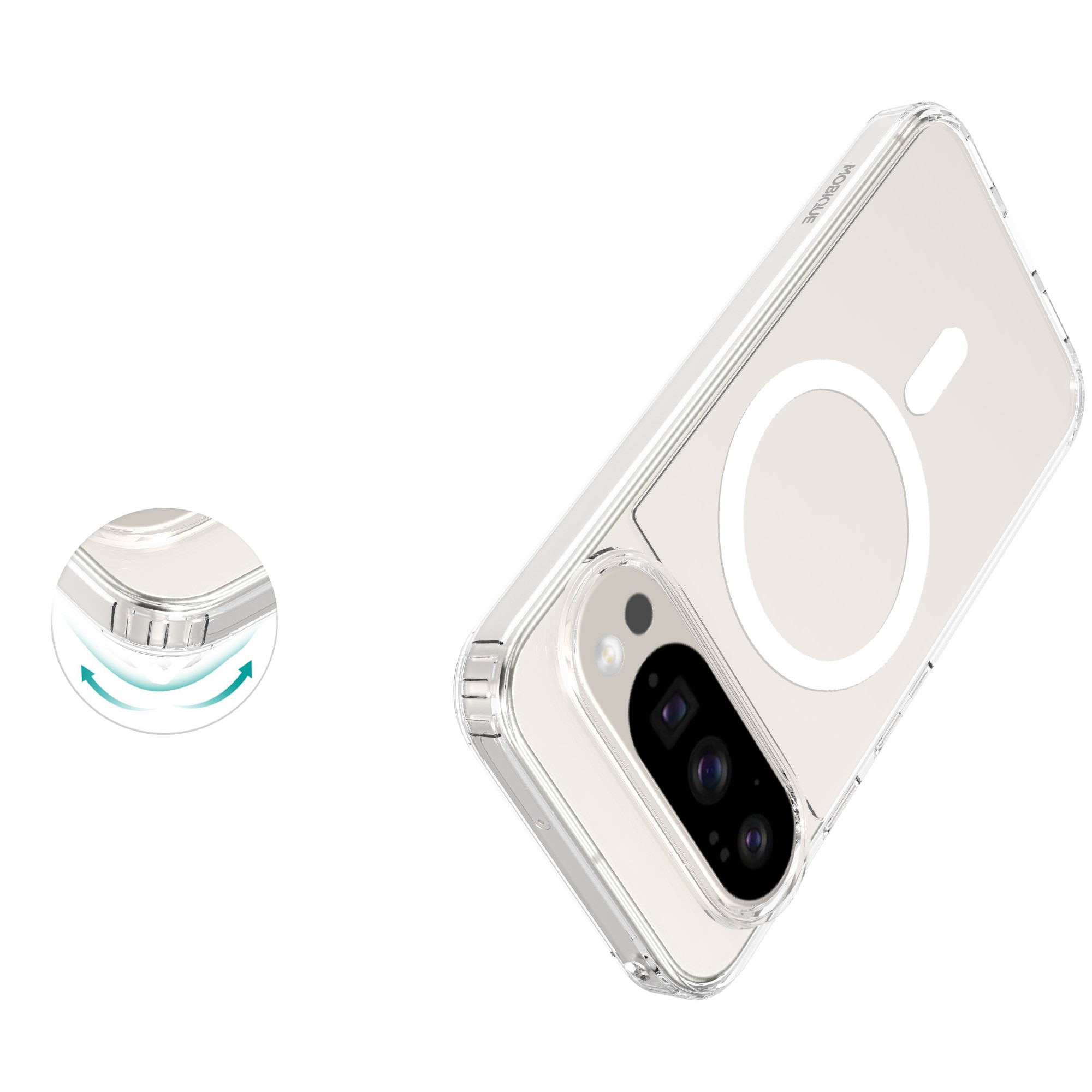 Hybriddeksel MagSafe Google Pixel 10 Gjennomsiktig