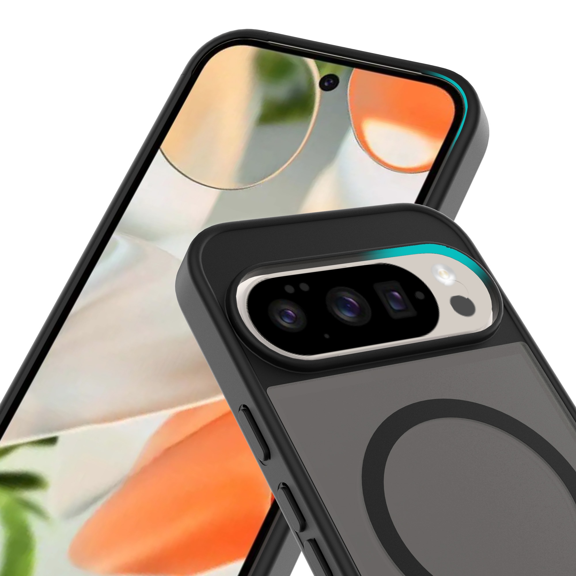 Magnetic Hybrid Deksel Google Pixel 10 Frosted Black