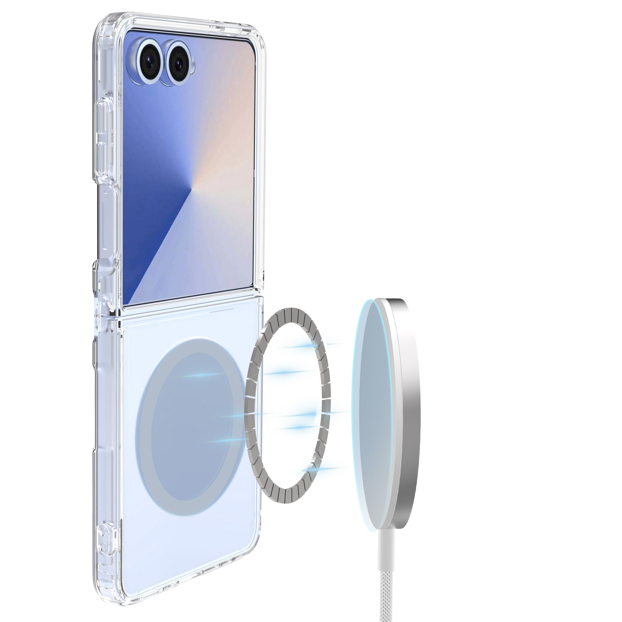 Hybriddeksel MagSafe Samsung Galaxy Z Flip 7 Gjennomsiktig