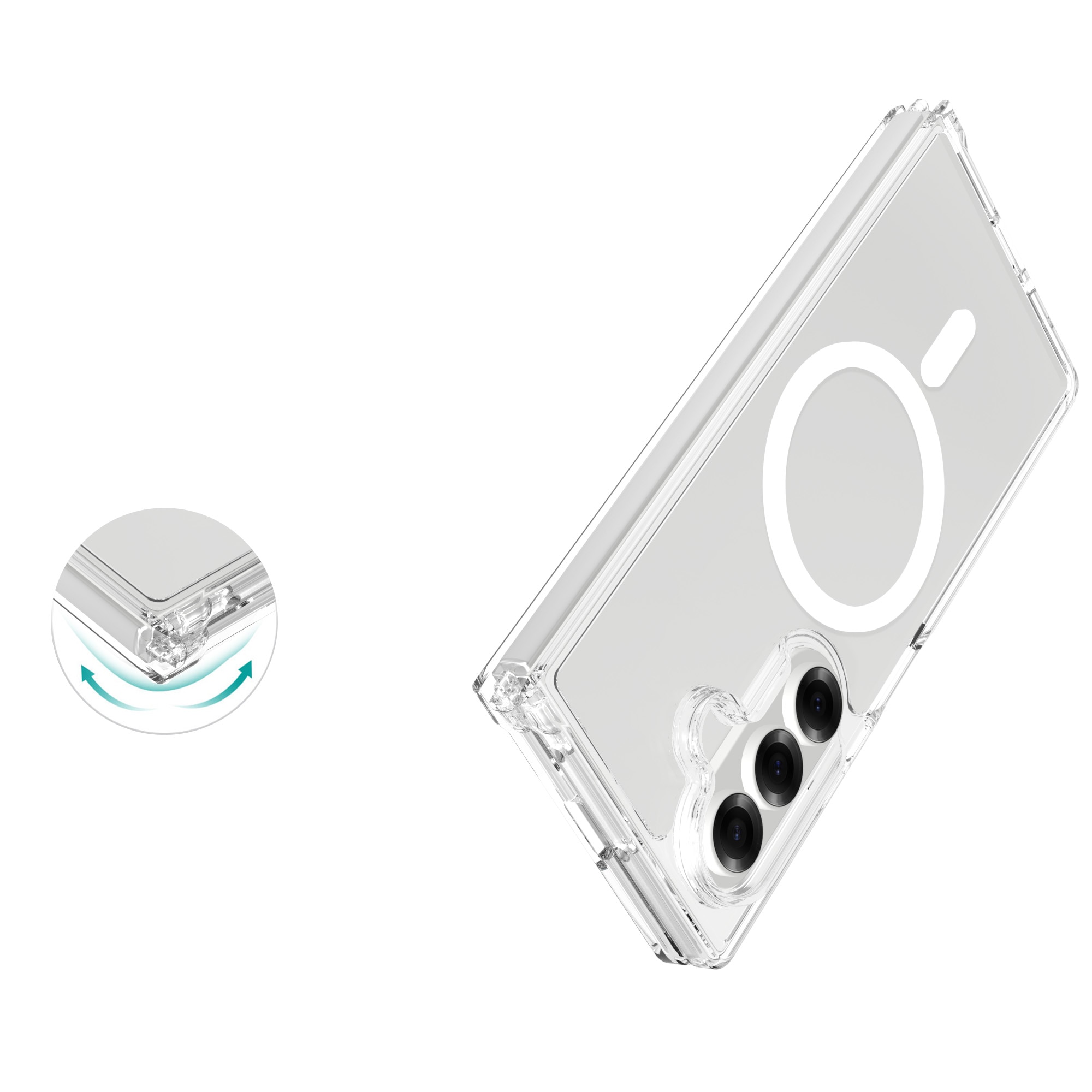 Hybriddeksel MagSafe Samsung Galaxy Z Fold 7 Gjennomsiktig