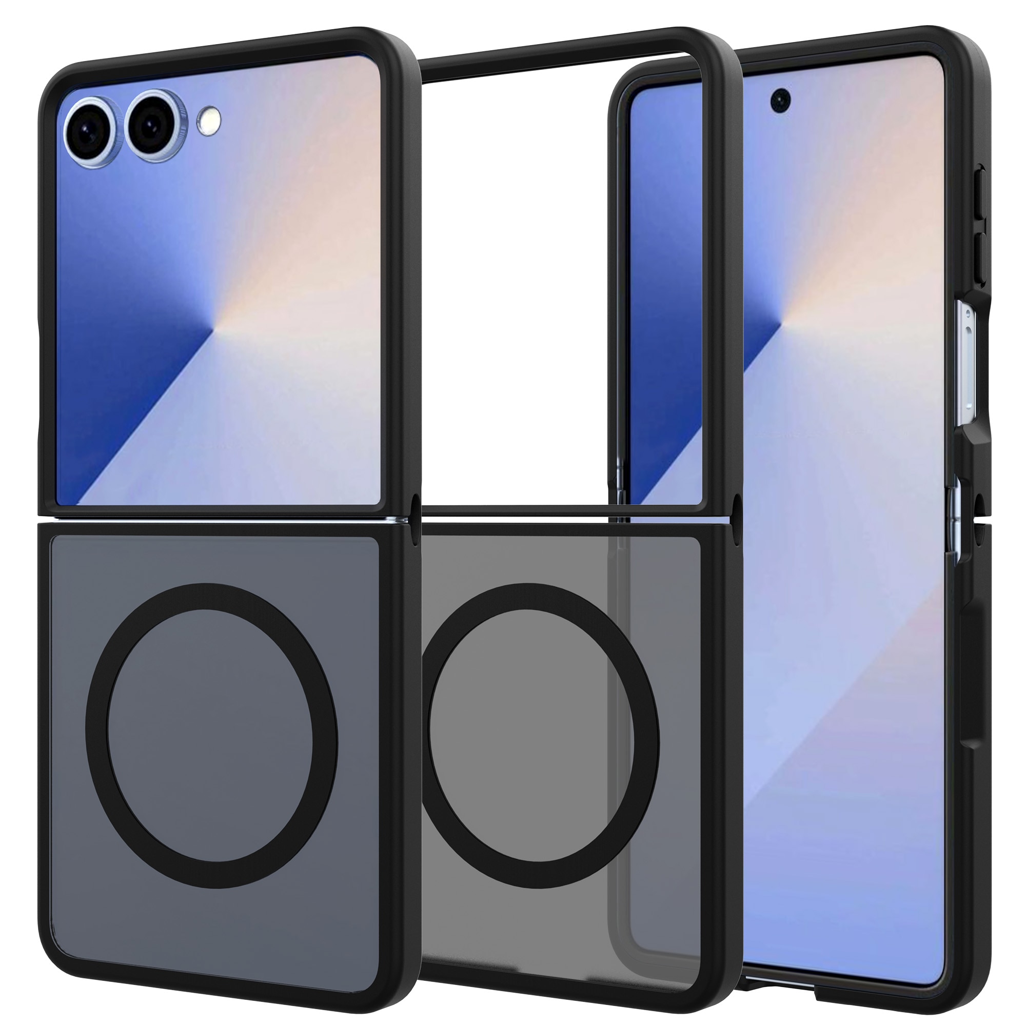 Magnetic Hybrid Deksel Samsung Galaxy Z Flip 7 Frosted Black