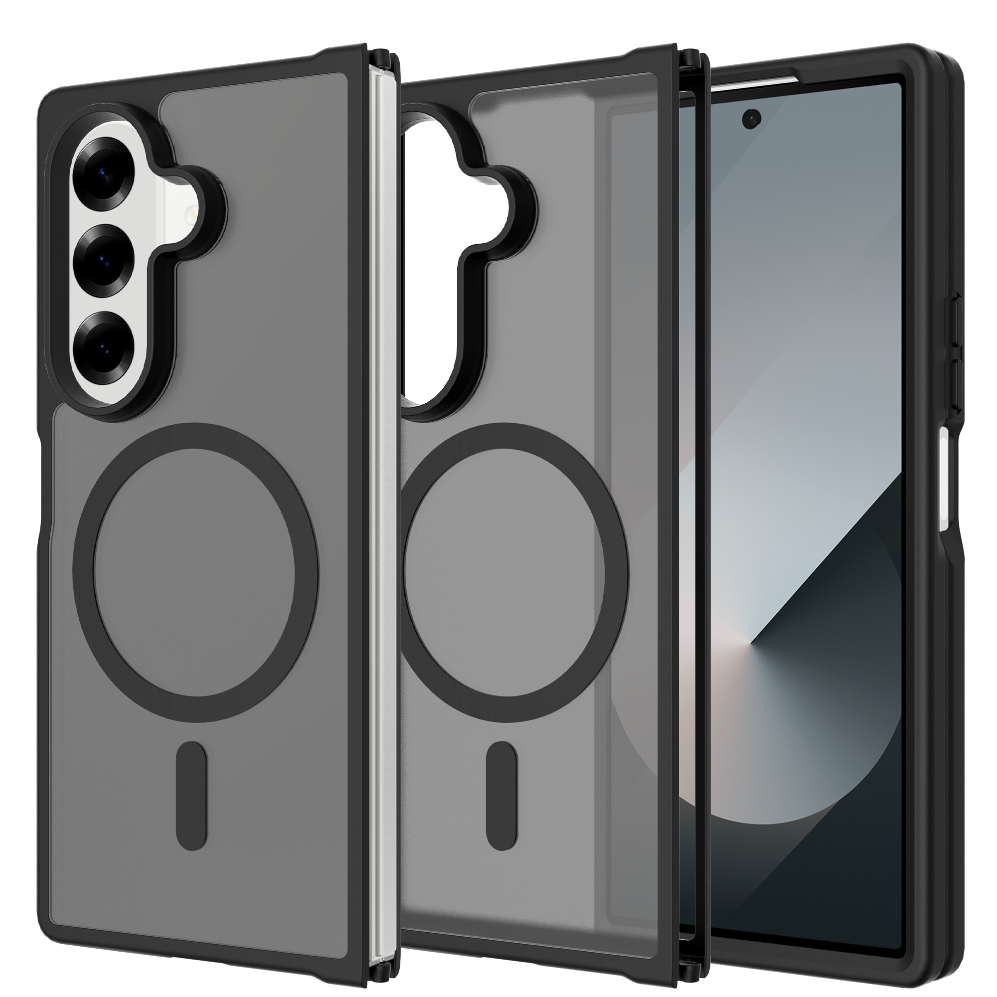 Magnetic Hybrid Deksel Samsung Galaxy Z Fold 7 Frosted Black