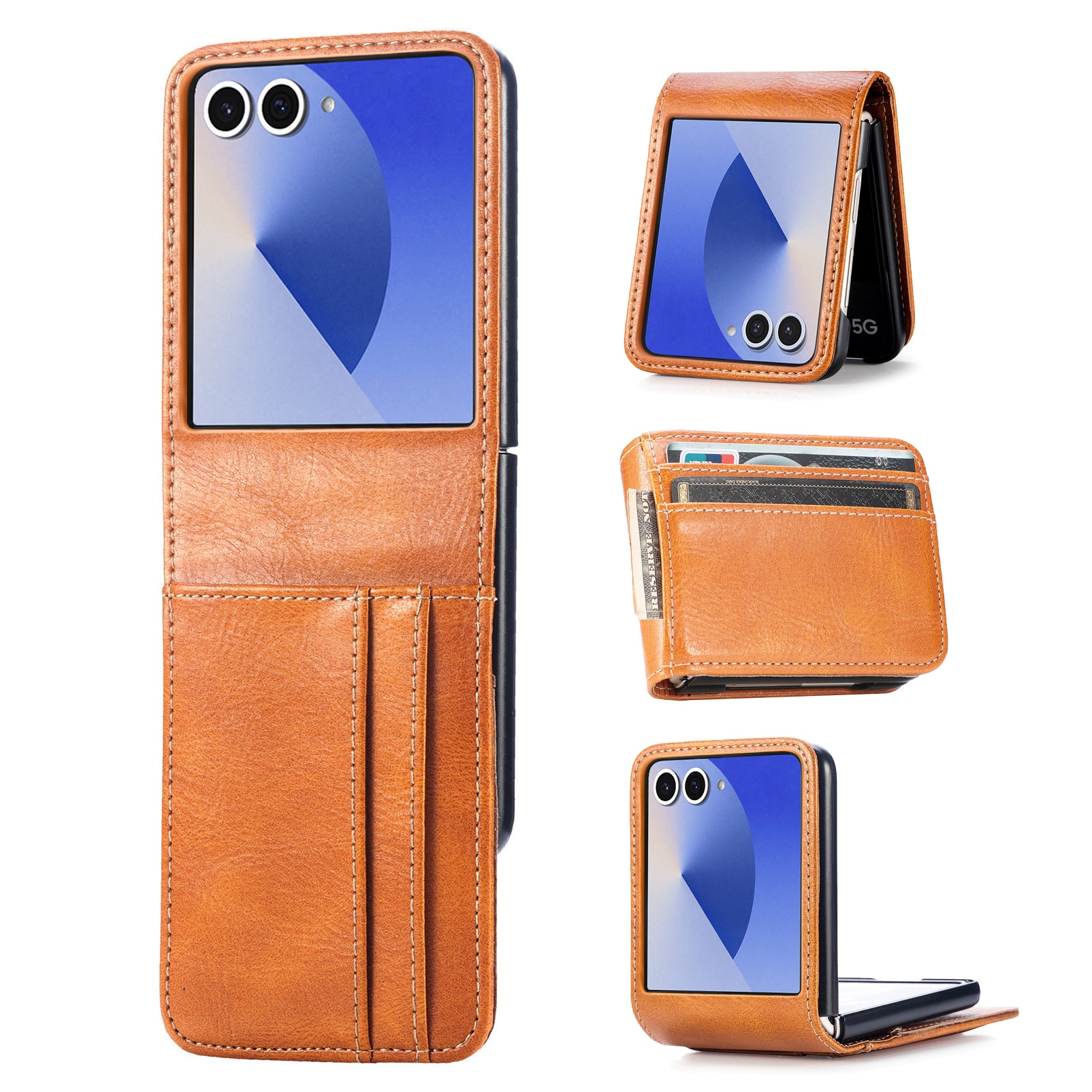 Mobilveske Samsung Galaxy Z Flip 7 Cognac