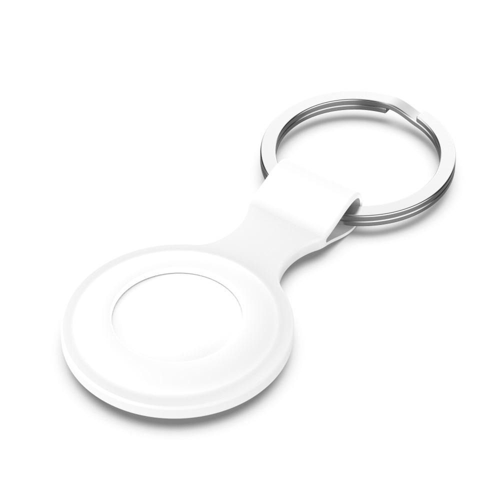 Nøkkelring silikon Apple AirTag hvit
