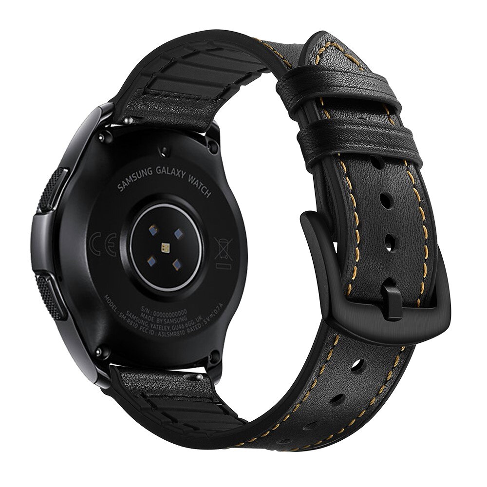 Samsung Galaxy Watch 4 Classic 42mm Skinnreim Premium svart