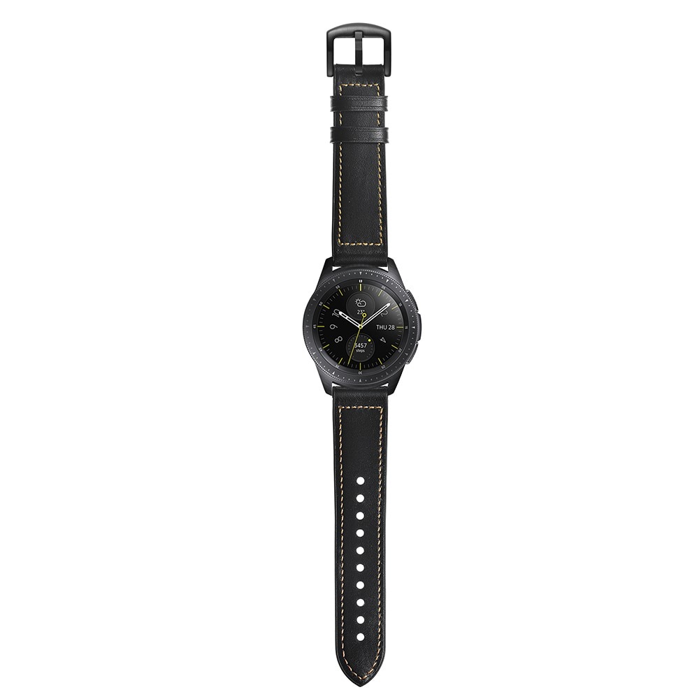 Samsung Galaxy Watch 4 Classic 42mm Skinnreim Premium svart