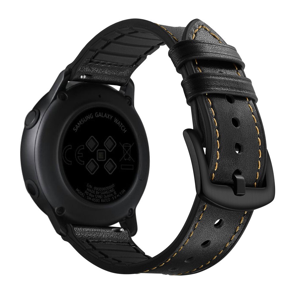 Samsung Galaxy Watch 4 44mm Skinnreim Premium svart