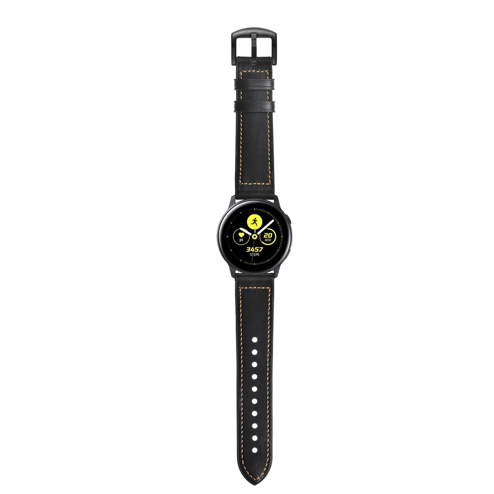 Samsung Galaxy Watch 4 44mm Skinnreim Premium svart