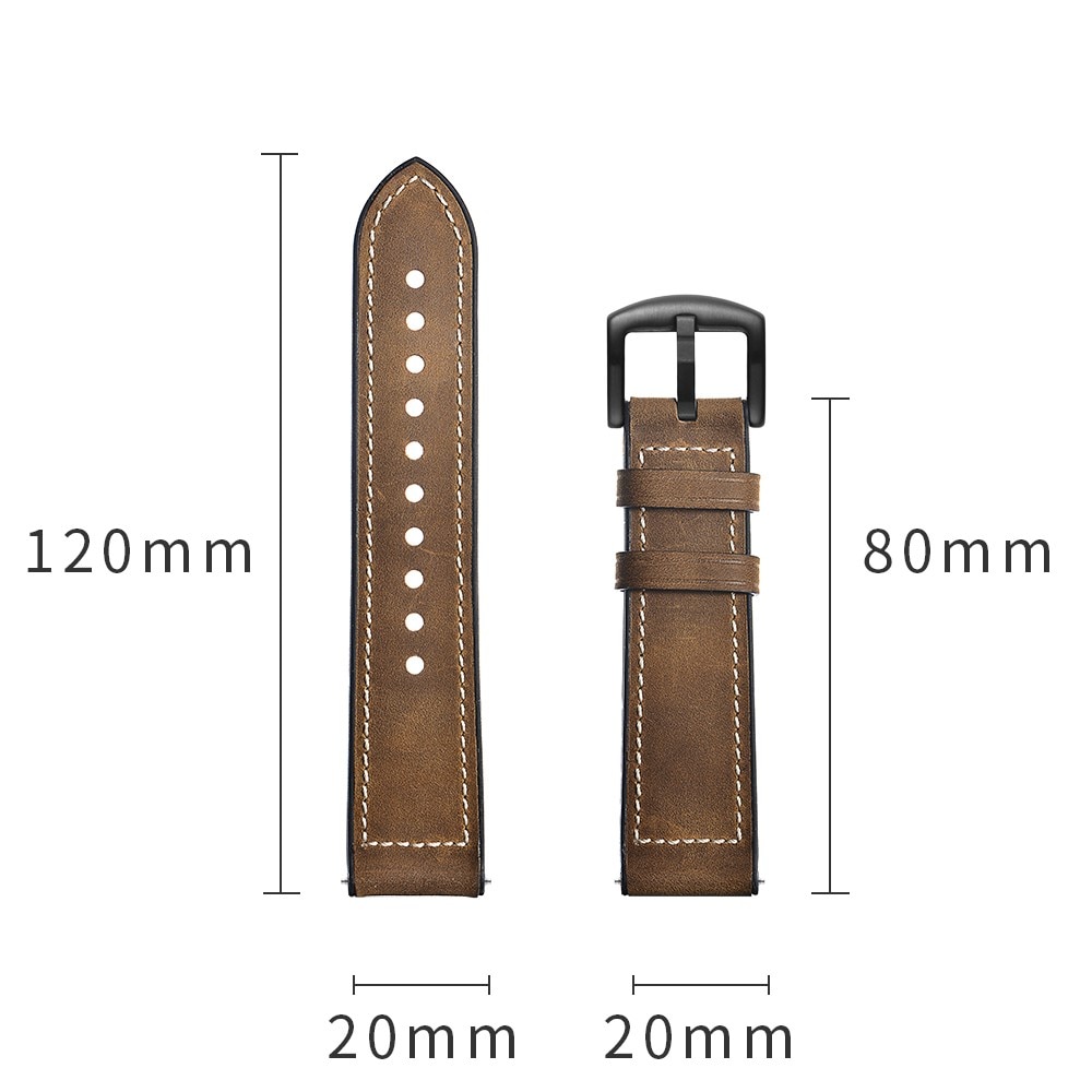 Samsung Galaxy Watch 5 44mm Skinnreim Premium brun