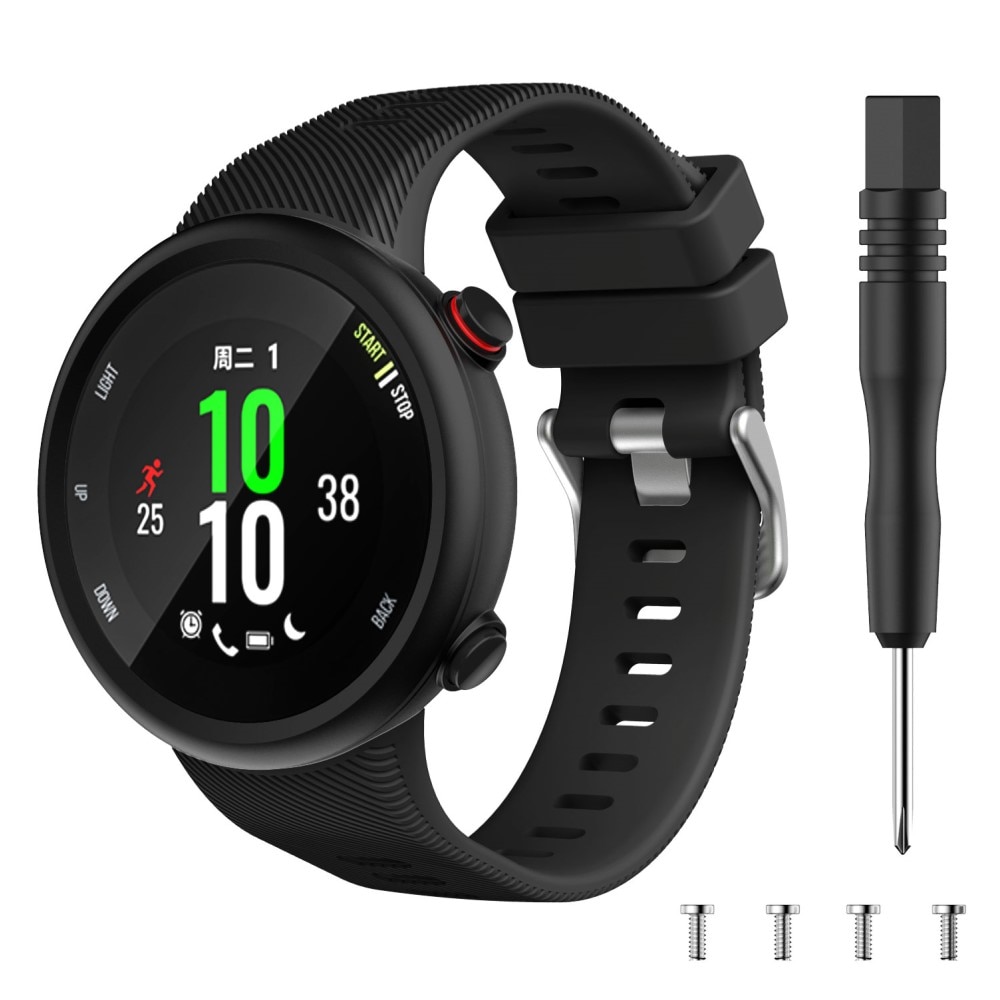 Garmin Forerunner 45 Reim Silikon svart