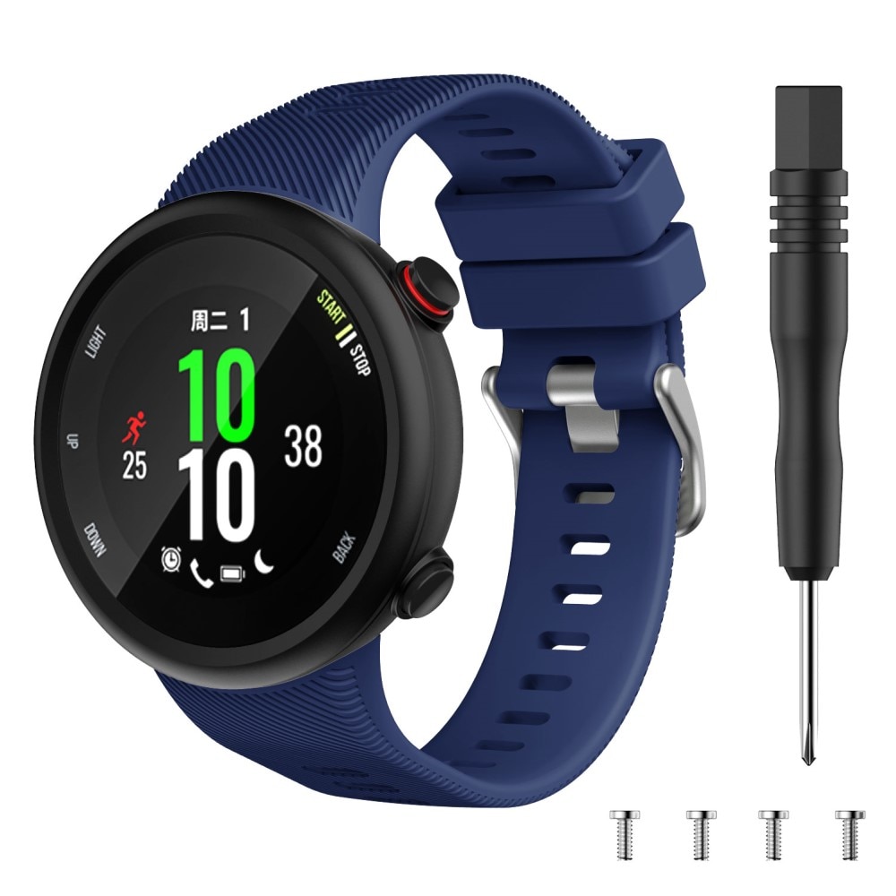 Garmin Forerunner 45 Reim Silikon Blå
