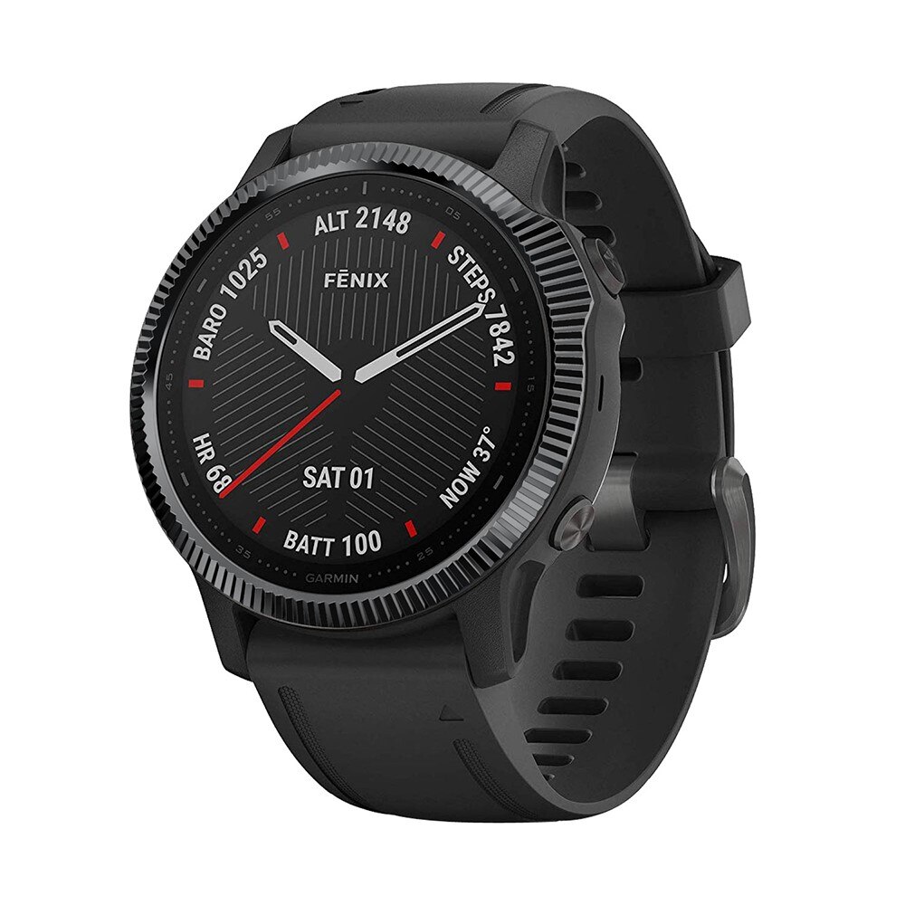 Ramme Fluted Garmin Fenix 6S svart