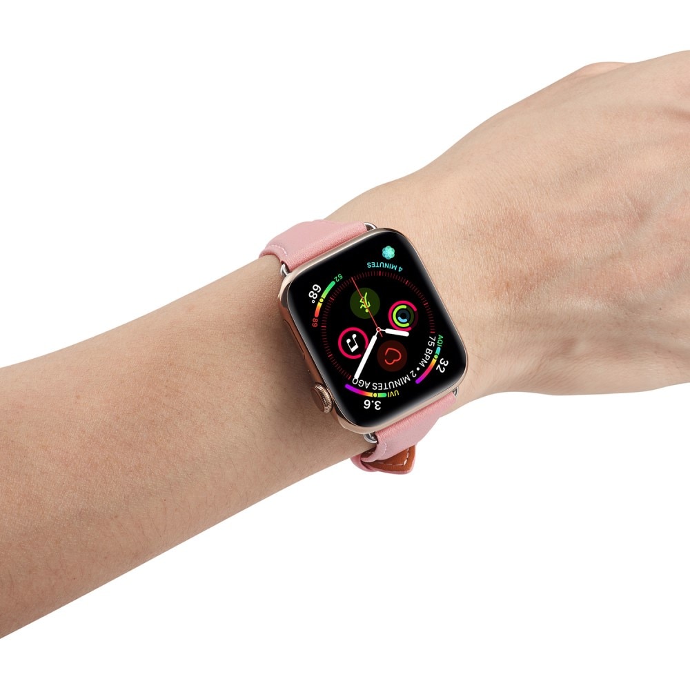 Apple Watch Series 8 45mm Skinnreim Slim Rosa