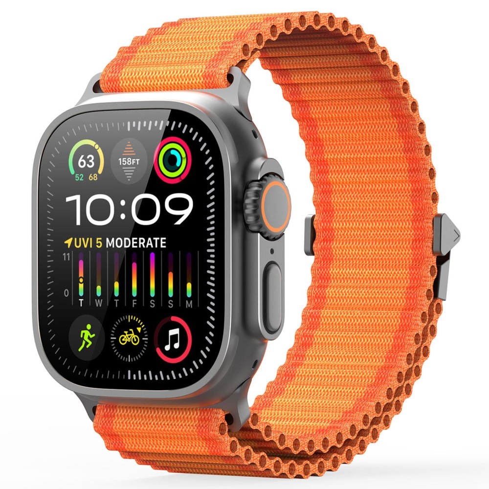 Active Nylon Reim Apple Watch Ultra 49mm 2nd Gen Oransje