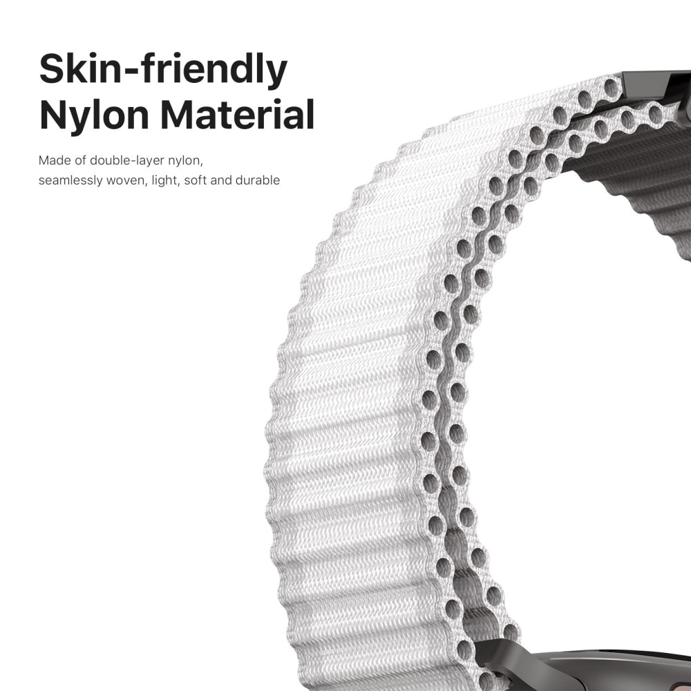 Active Nylon Reim Apple Watch Series 10 46mm Hvit