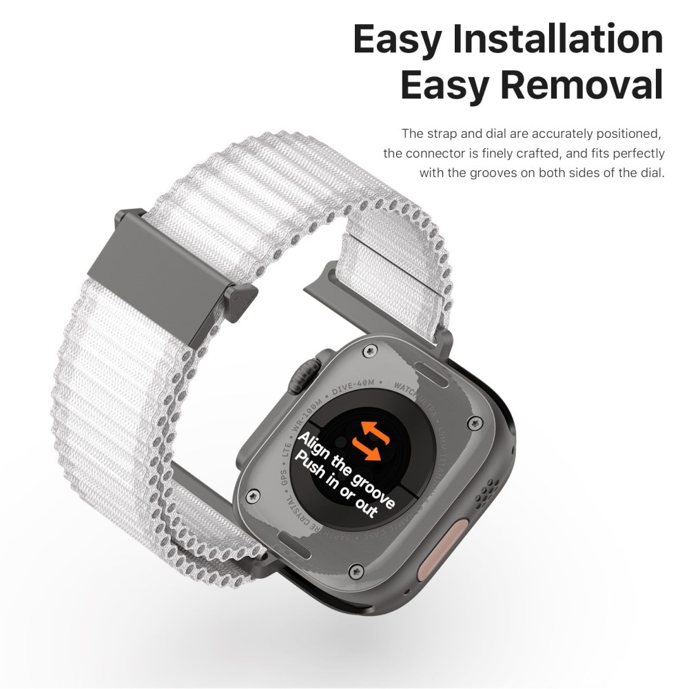 Active Nylon Reim Apple Watch Series 10 46mm Hvit