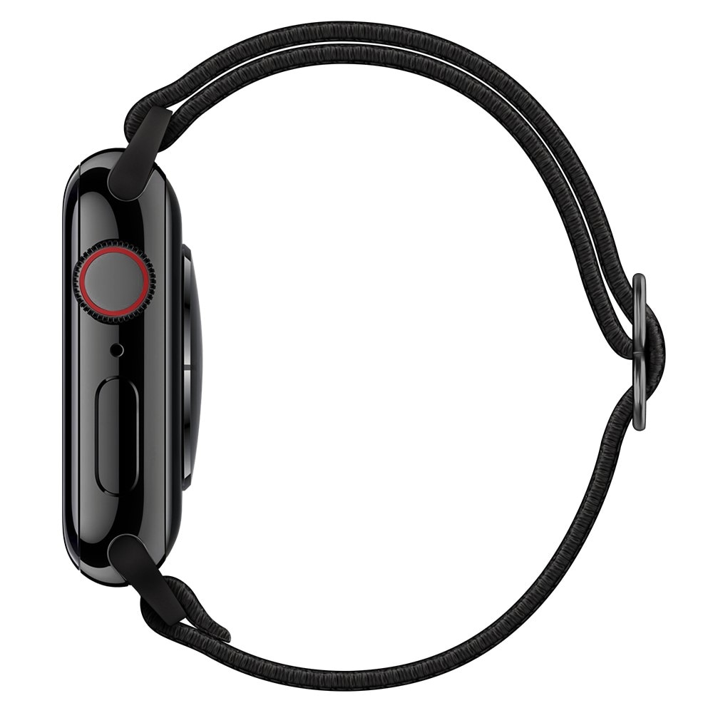 Apple Watch 45mm Series 9 Elastisk Nylonreim svart